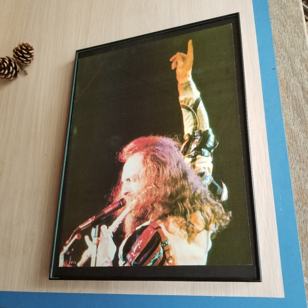 1970s Jethro Tull Vintage Flute Music Concert Rock and Roll 70s Wall Decor